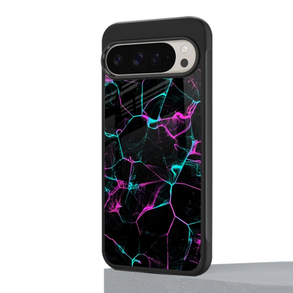 Nebula Veins google pixel 9 pro mobile cover | shockproof glass phone case