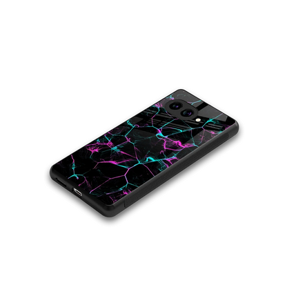 Nebula Veins stylish phone case for google pixel 9a | glossy glass and slim fit