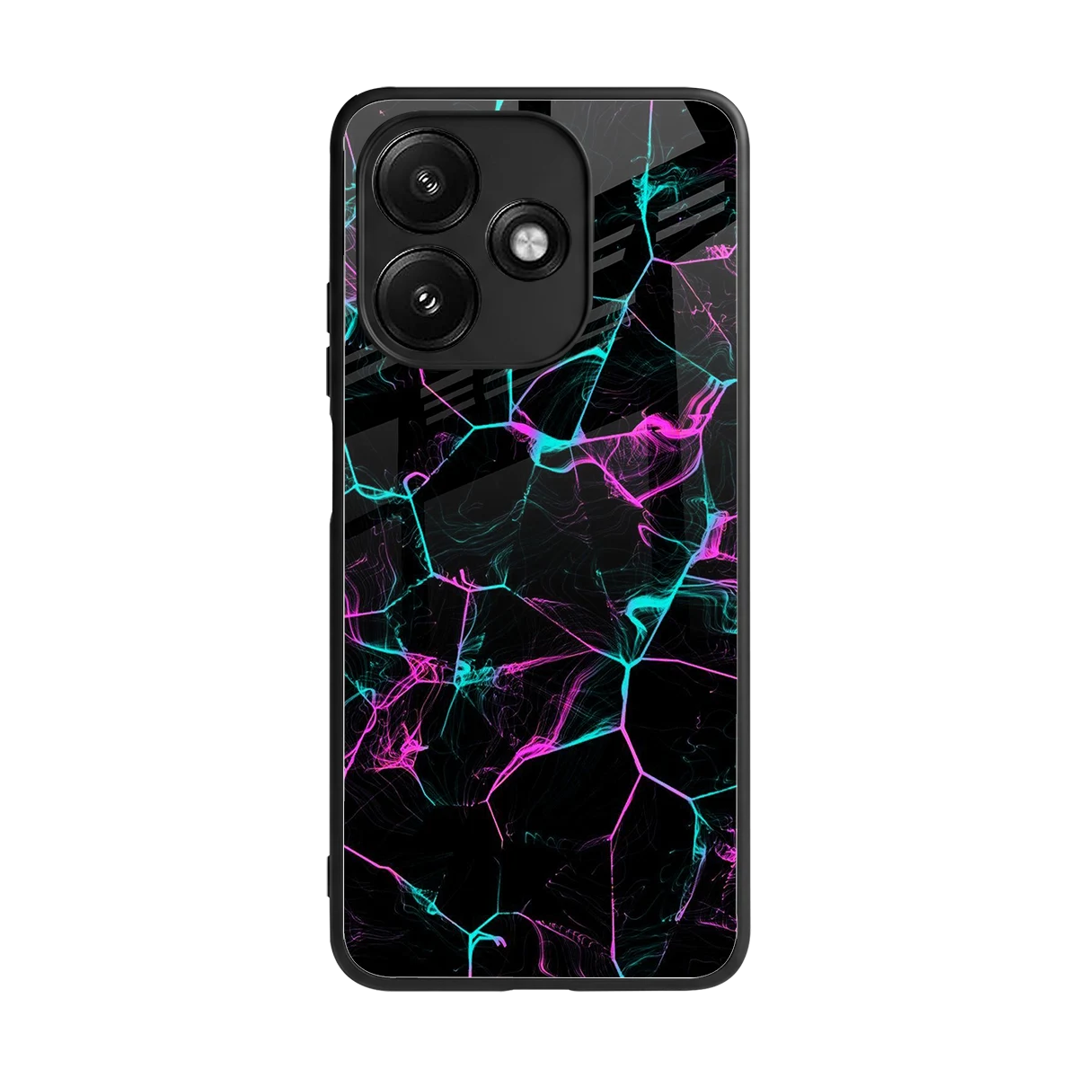 Nebula Veins back phone cover | glass case for redmi 12 5g