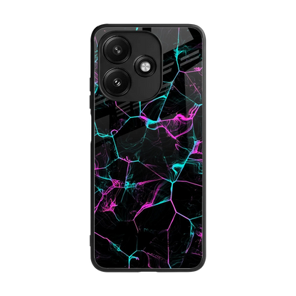 Nebula Veins back phone cover | glass case for redmi 12 5g