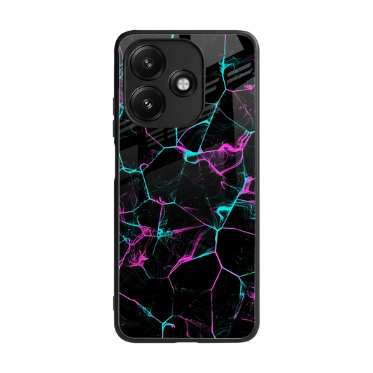 Nebula Veins back phone cover | glass case for redmi 12 5g