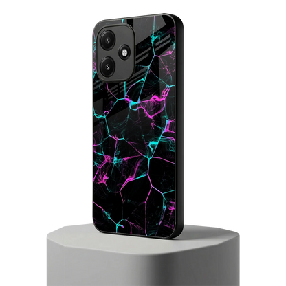 Nebula Veins redmi 12 5g mobile cover | shockproof glass phone case