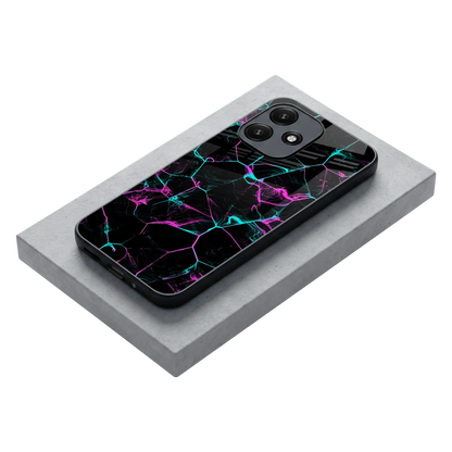 Nebula Veins stylish phone case for redmi 12 5g | glossy glass and slim fit