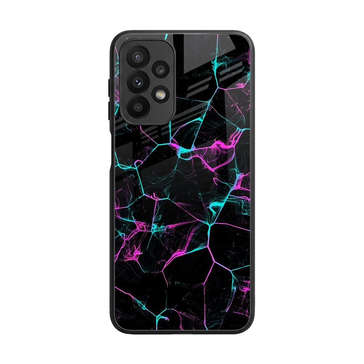 Nebula Veins back phone cover | glass case for samsung galaxy a23