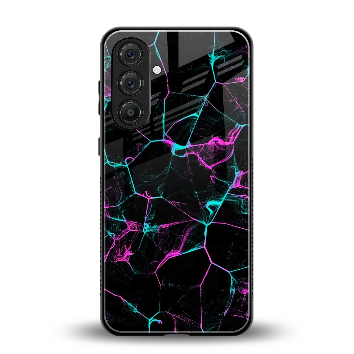 Nebula Veins back phone cover | glass case for samsung galaxy a55 5g