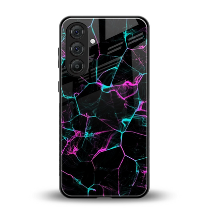 Nebula Veins back phone cover | glass case for samsung galaxy a55 5g