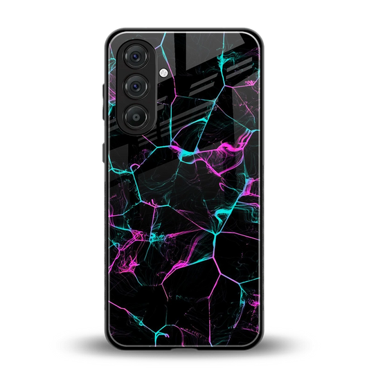Nebula Veins back phone cover | glass case for samsung galaxy m35 5g