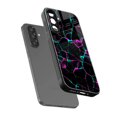 Nebula Veins sleek samsung galaxy a37 5g cover with tempered glass back and TPU edges