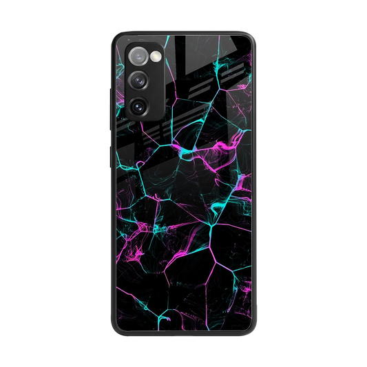 Nebula Veins back phone cover | glass case for samsung galaxy s20 fe