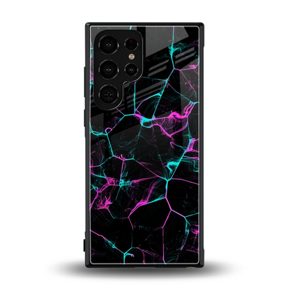 Nebula Veins back phone cover | glass case for samsung galaxy s24 ultra
