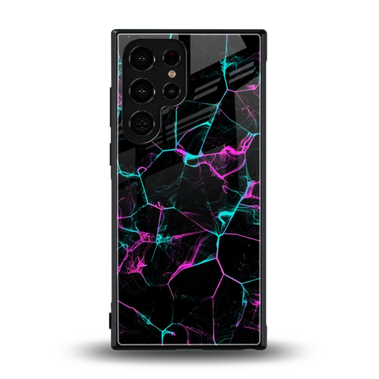 Nebula Veins back phone cover | glass case for samsung galaxy s24 ultra