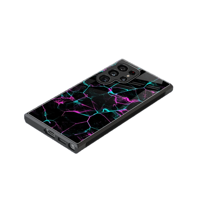 Nebula Veins stylish phone case for samsung galaxy s23 ultra | glossy glass and slim fit