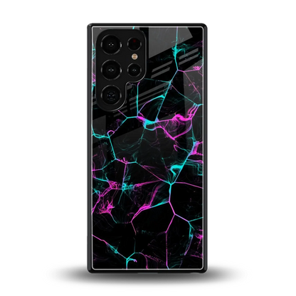 Nebula Veins back phone cover | glass case for samsung galaxy s25 ultra