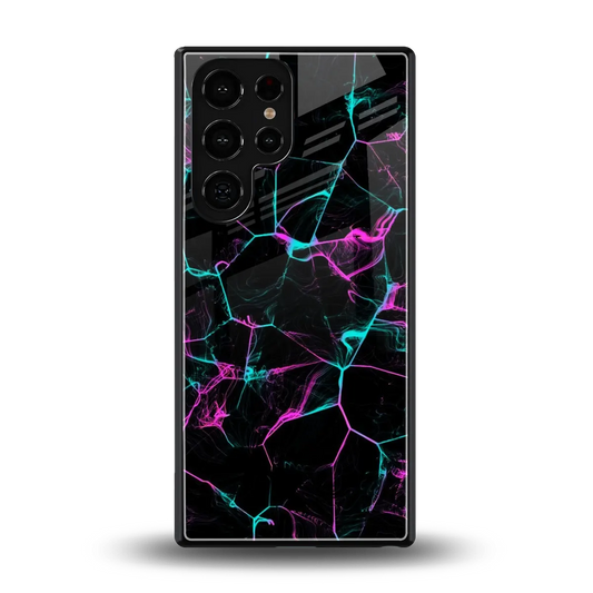 Nebula Veins back phone cover | glass case for samsung galaxy s25 ultra