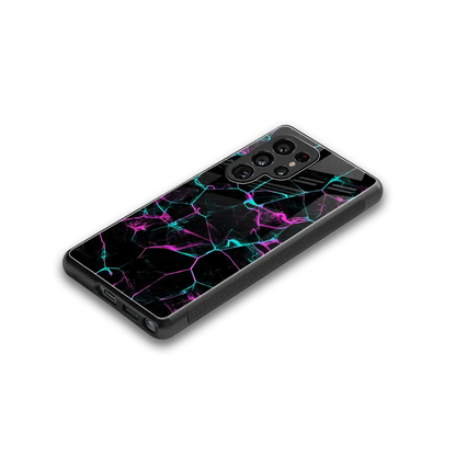 Nebula Veins stylish phone case for samsung galaxy s25 ultra | glossy glass and slim fit