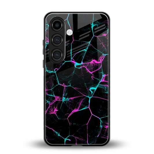 Nebula Veins back phone cover | glass case for samsung galaxy s24 plus