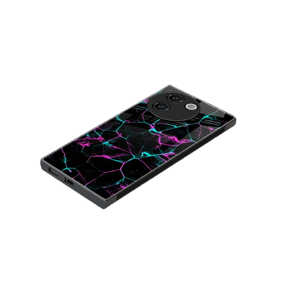 Nebula Veins stylish phone case for vivo v30e | glossy glass and slim fit