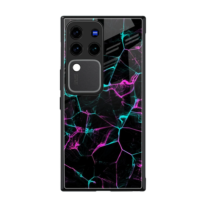 Nebula Veins back phone cover | glass case forvivo v30 pro