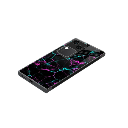 Nebula Veins stylish phone case for vivo v30 | glossy glass and slim fit