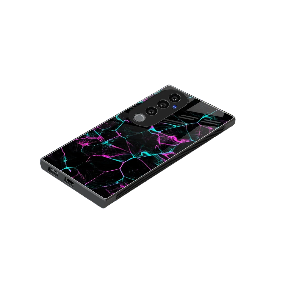 Nebula Veins stylish phone case for vivo v40 pro | glossy glass and slim fit
