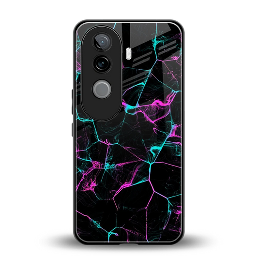 Nebula Veins back phone cover | glass case for vivo v40e