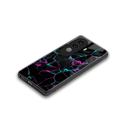 Nebula Veins stylish phone case for vivo v40e | glossy glass and slim fit