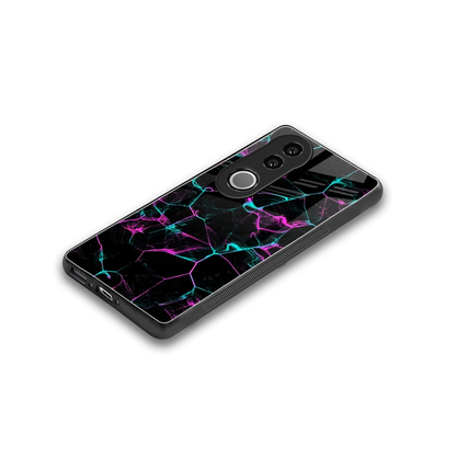 Nebula Veins stylish phone case for vivo v50 | glossy glass and slim fit