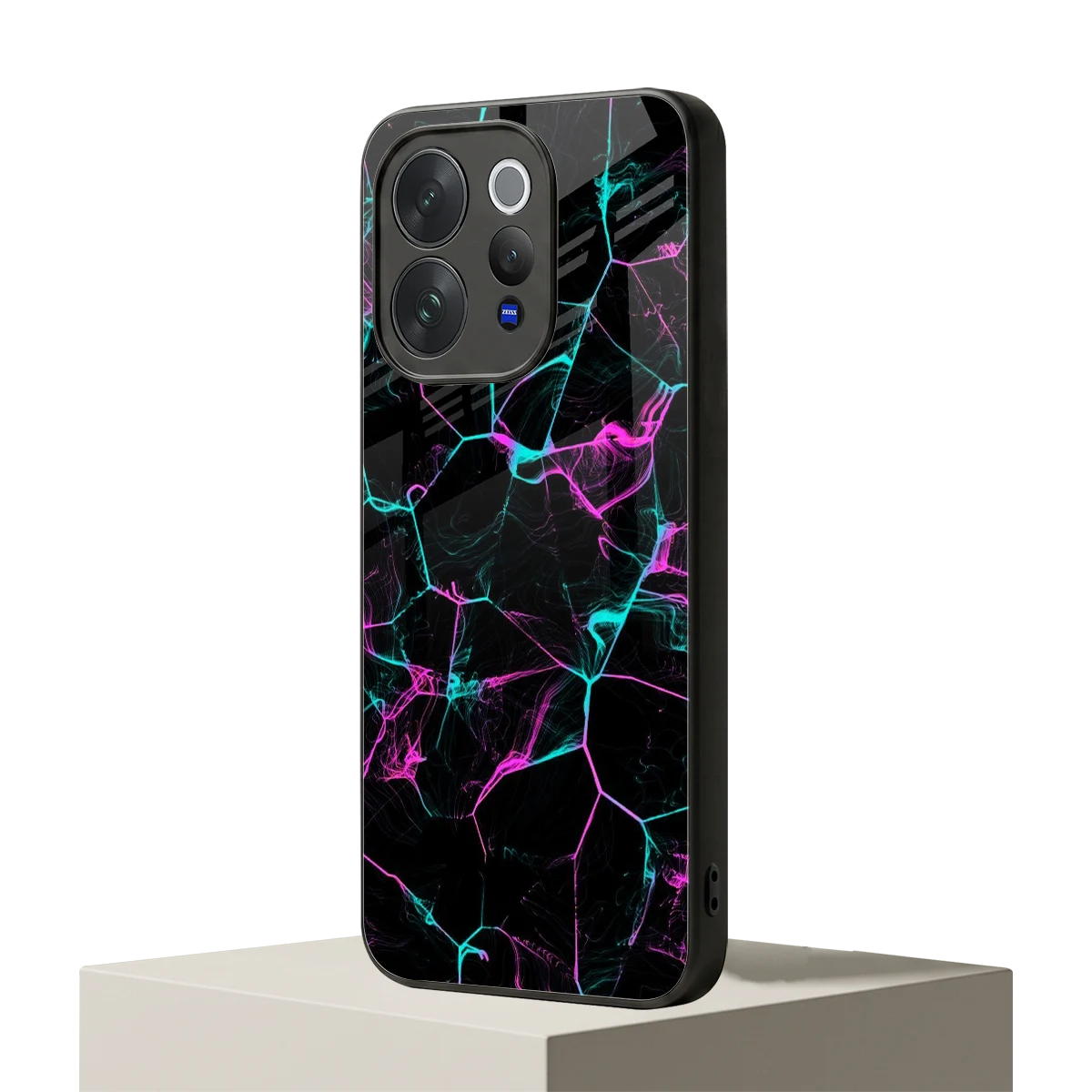 Nebula Veins vivo v70 mobile cover | shockproof glass phone case