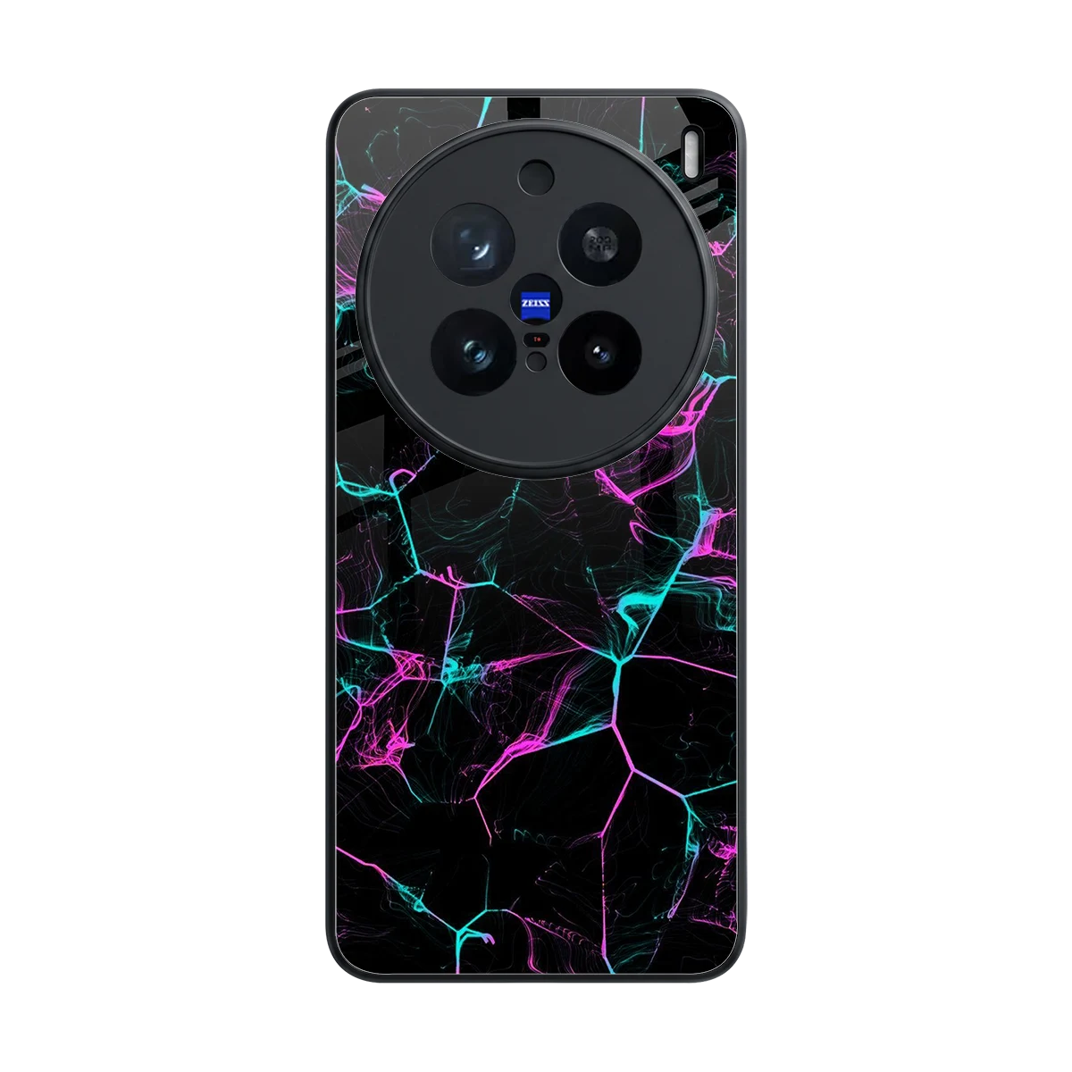 Nebula Veins back phone cover | glass case for vivo x200 pro