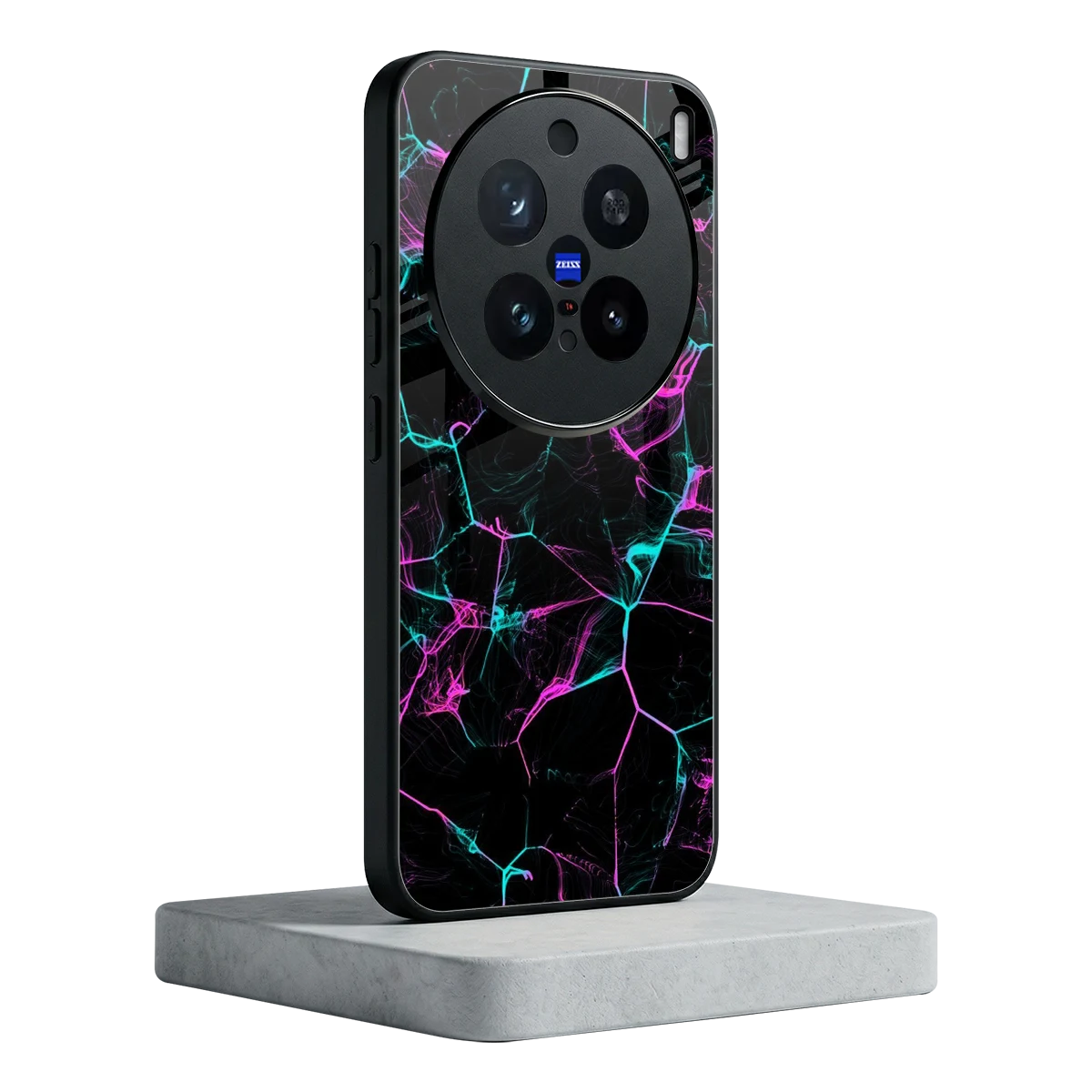Nebula Veins vivo x200 pro mobile cover | shockproof glass phone case
