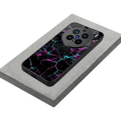 Nebula Veins stylish phone case for vivo x200 pro | glossy glass and slim fit