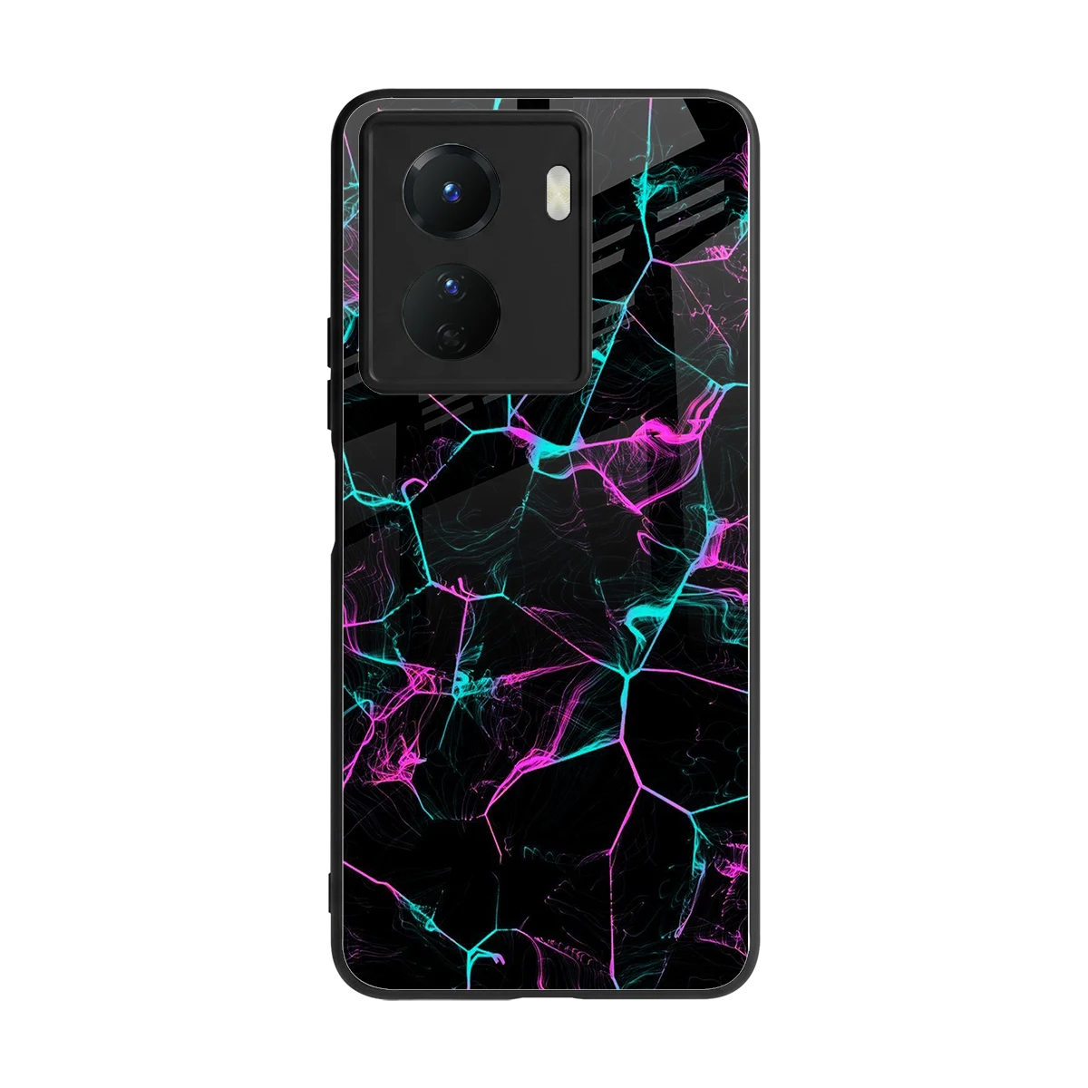 Nebula Veins back phone cover | glass case for vivo y16
