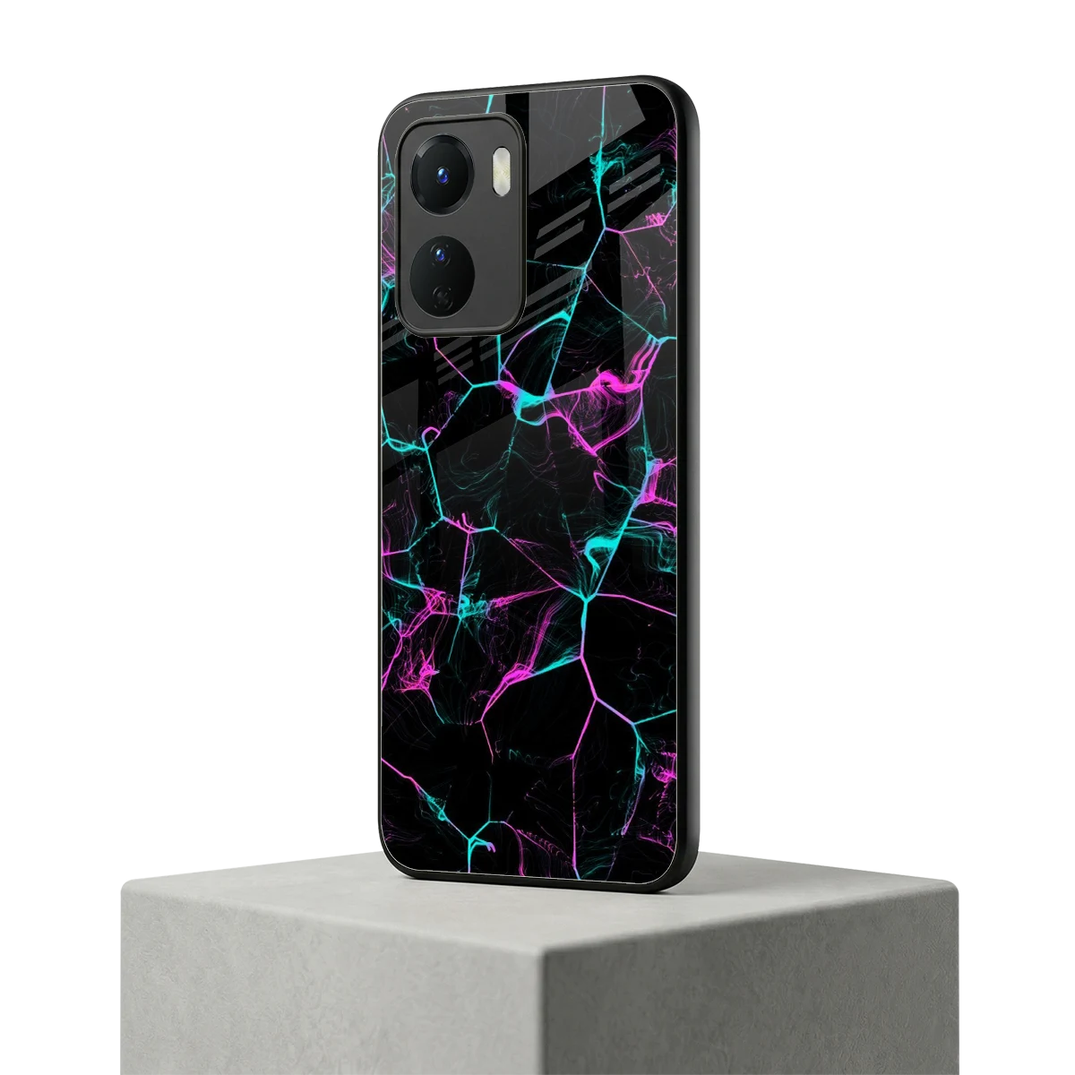 Nebula Veins vivo y16 mobile cover | shockproof glass phone case