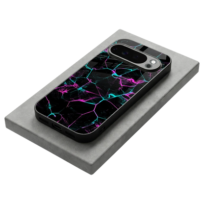Nebula Veins stylish phone case for google pixel 10 pro | glossy glass and slim fit