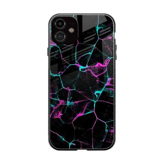 Nebula Veins back phone cover | glass case for iphone 12
