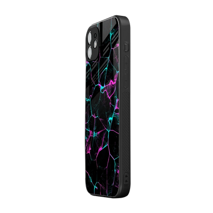 Nebula Veins iphone 12 mobile cover | shockproof glass phone case