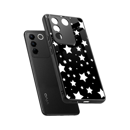 Nebula sleek vivo v27 5g cover with tempered glass back and TPU edges