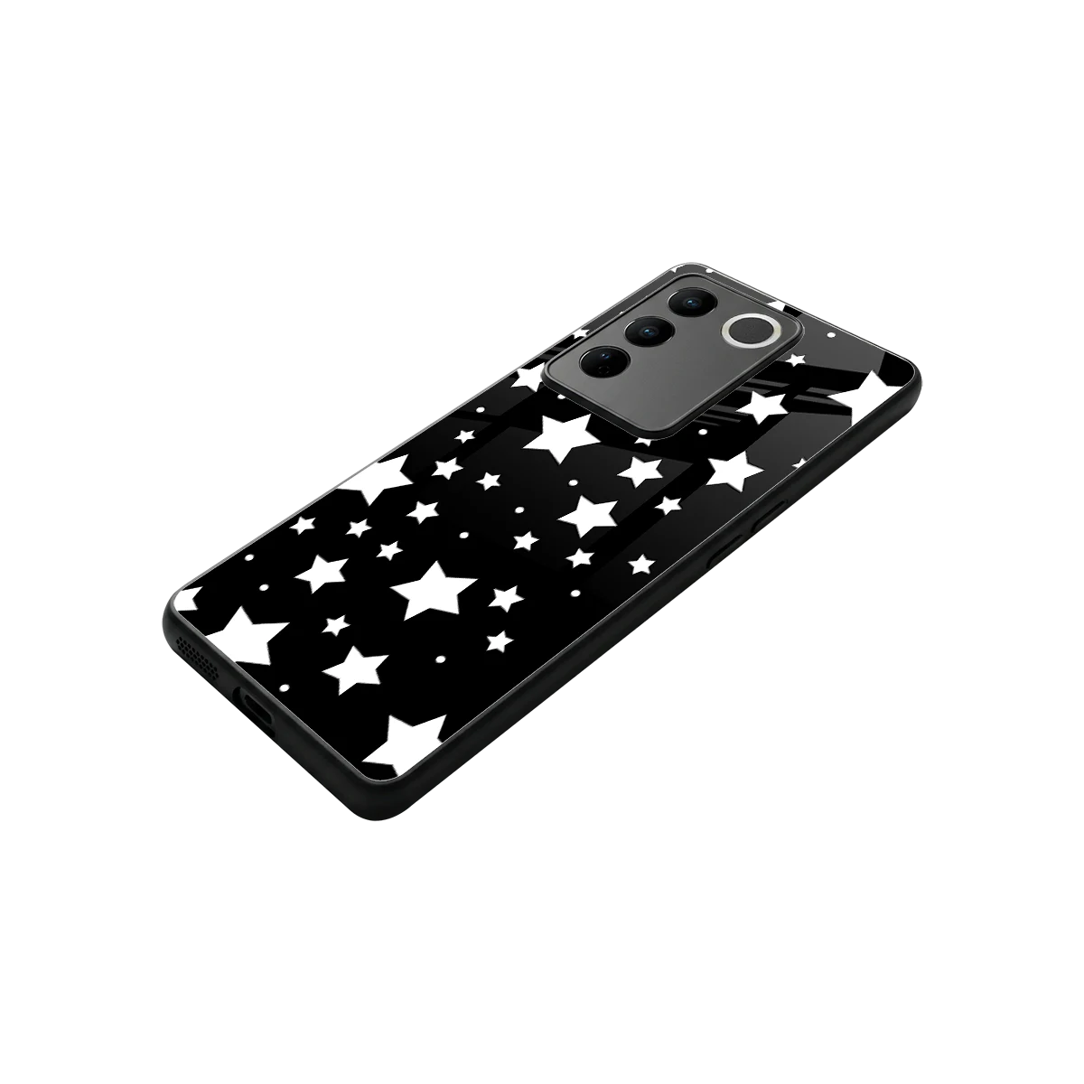 Nebula stylish phone case for vivo v27 5g | glossy glass and slim fit