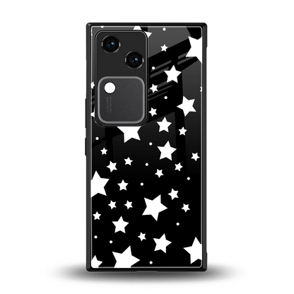 Nebula back phone cover | glass case for vivo v30
