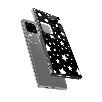Nebula sleek vivo v30 cover with tempered glass back and TPU edges