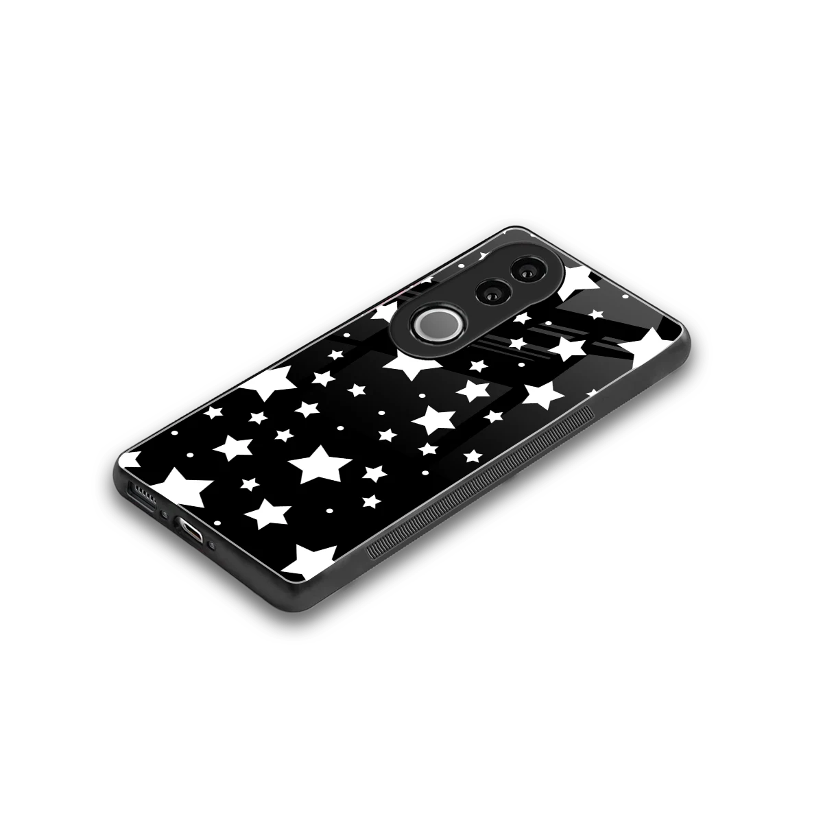 Nebula stylish phone case for vivo v50 | glossy glass and slim fit