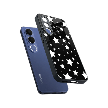Nebula sleek vivo v70 fe cover with tempered glass back and TPU edges