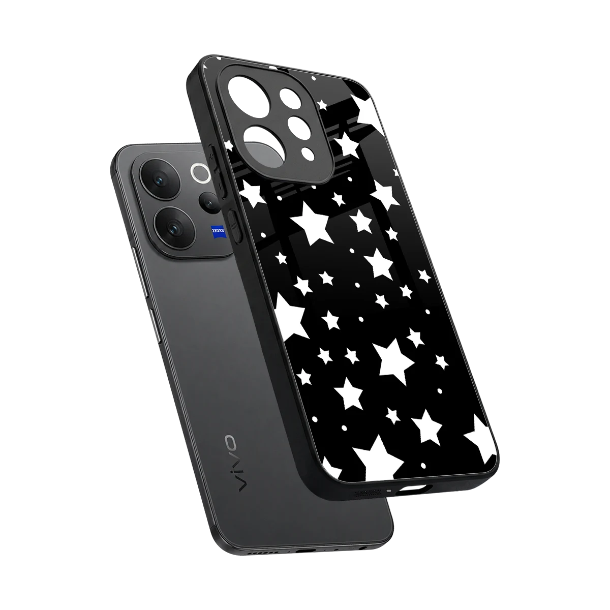 Nebula sleek vivo v70 elite cover with tempered glass back and TPU edges