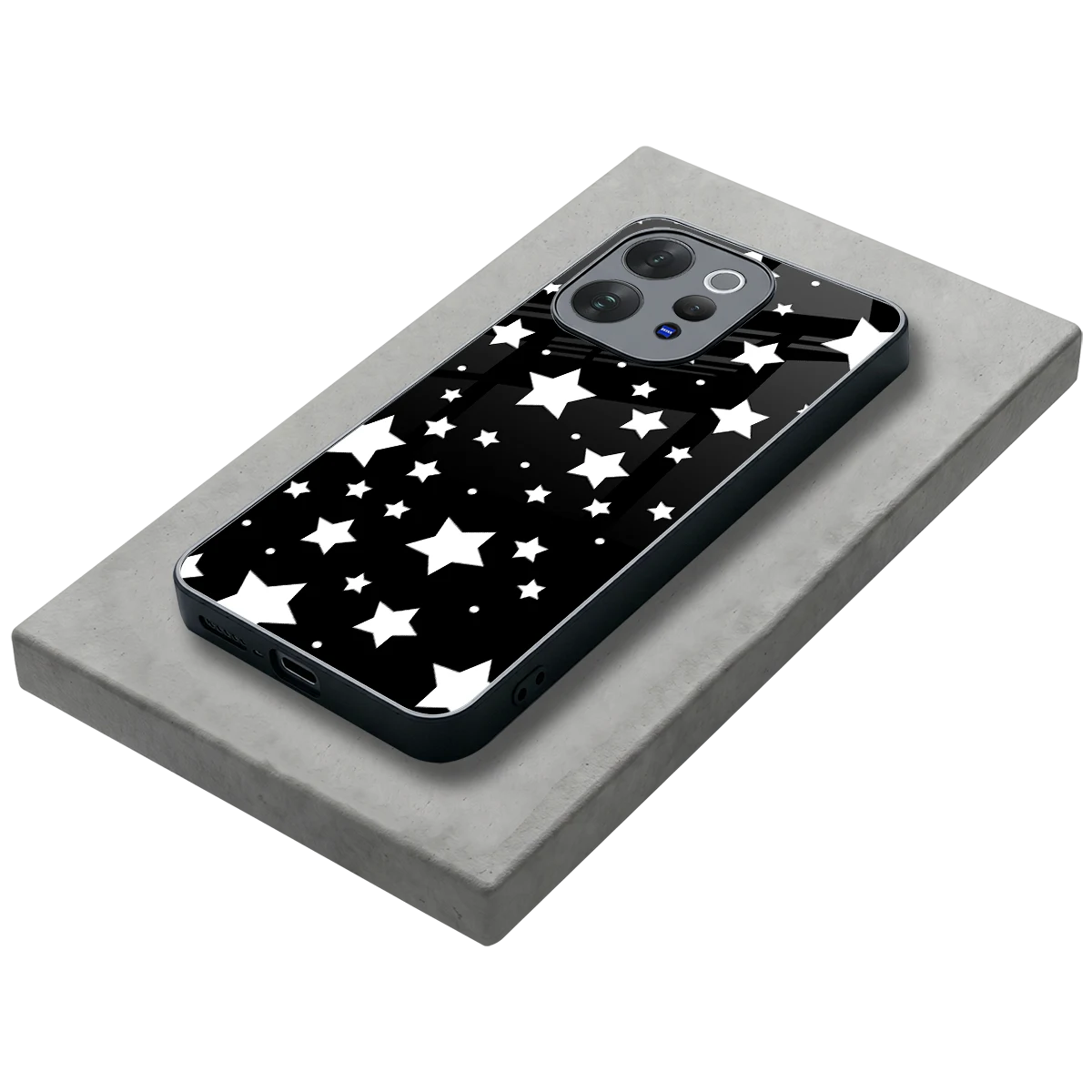 Nebula stylish phone case for vivo v70 | glossy glass and slim fit