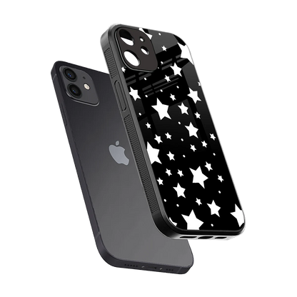 Nebula sleek iphone 12 cover with tempered glass back and TPU edges