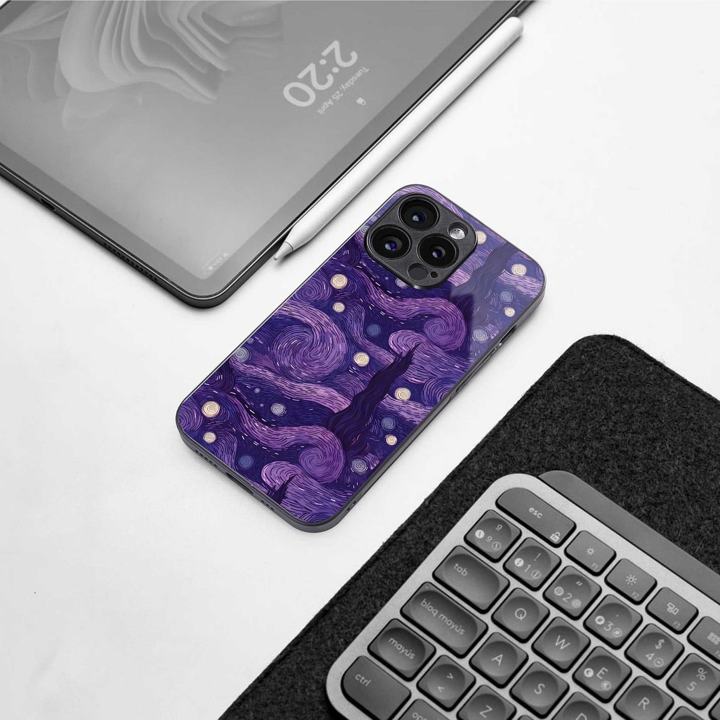 Nebula Galaxy Phone Case for Iphone 16 | Glass Case