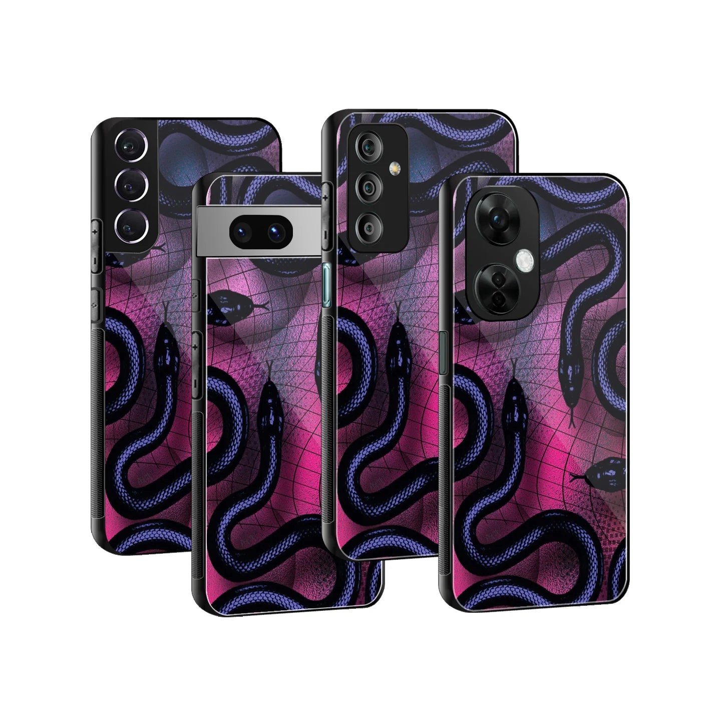 Stylish Glass Back Case for All Smartphones iPhone, Samsung, OnePlus, Pixel, Redmi, Oppo, Vivo, Motorola