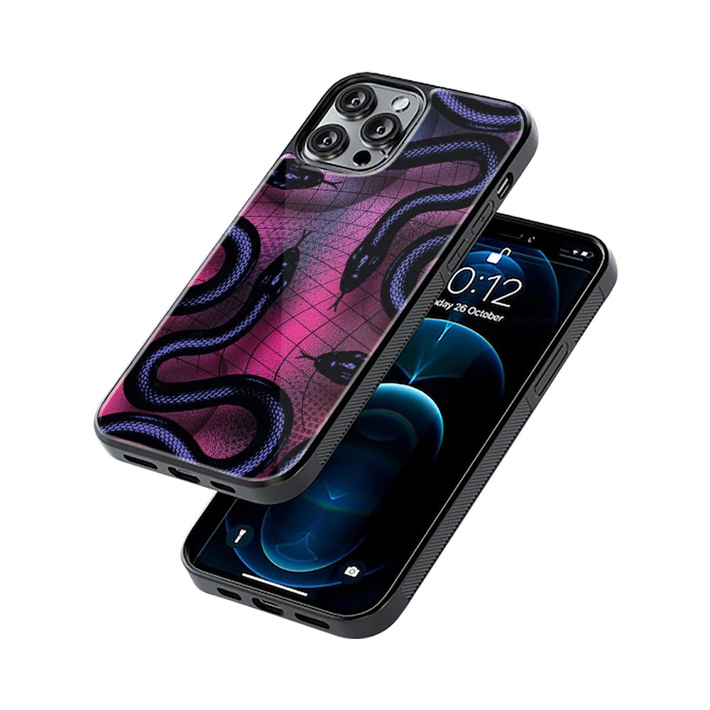 Protective Glass Back Phone Case Compatible with iPhone, Samsung, OnePlus, Pixel & More