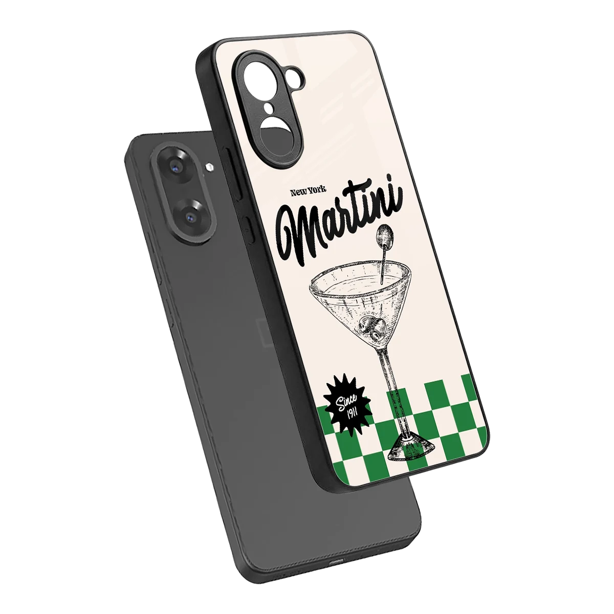 Newyork Martini sleek oneplus nord ce5 5g cover with tempered glass back and TPU edges