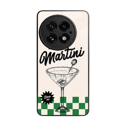 Newyork Martini back phone cover | glass case for oneplus 13